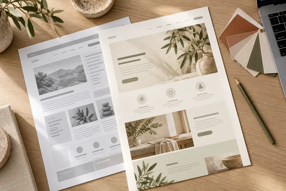 Website redesign service illustration