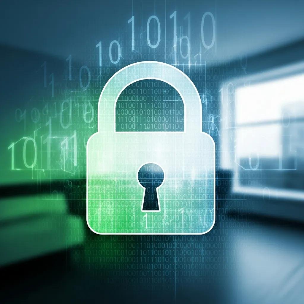 Abstract image of a lock symbolizing HIPAA compliance and client confidentiality in therapy