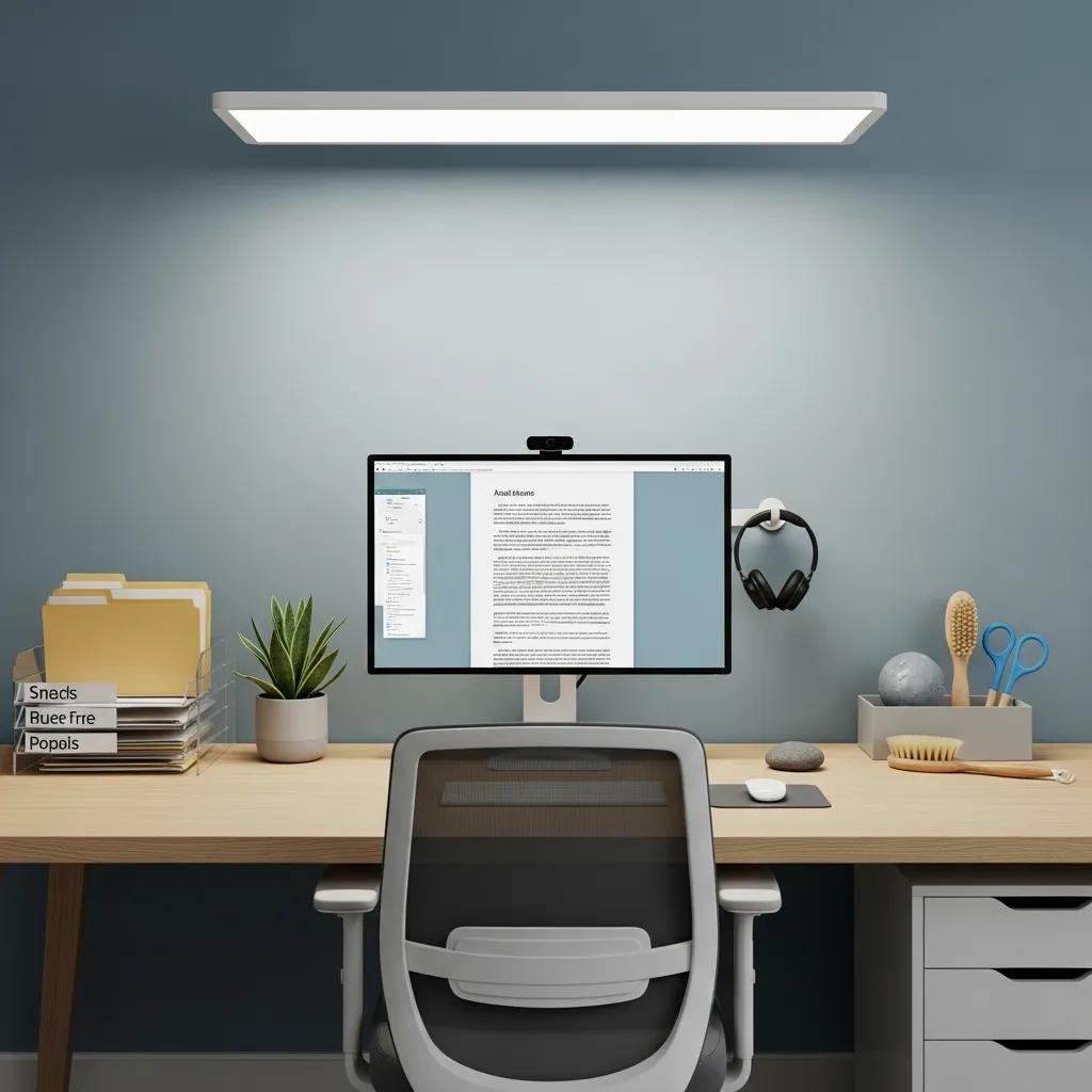 Neurodiversity-friendly workspace emphasizing clarity and accessibility in design