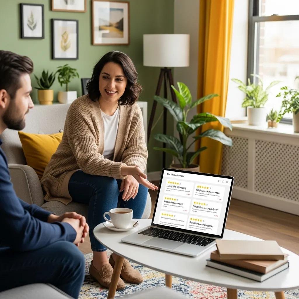 Therapist engaging with client, showcasing the importance of client reviews for local SEO