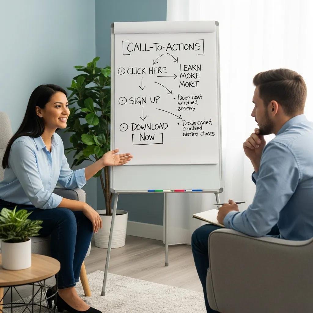 Therapist explaining various types of CTAs to a client in a supportive environment