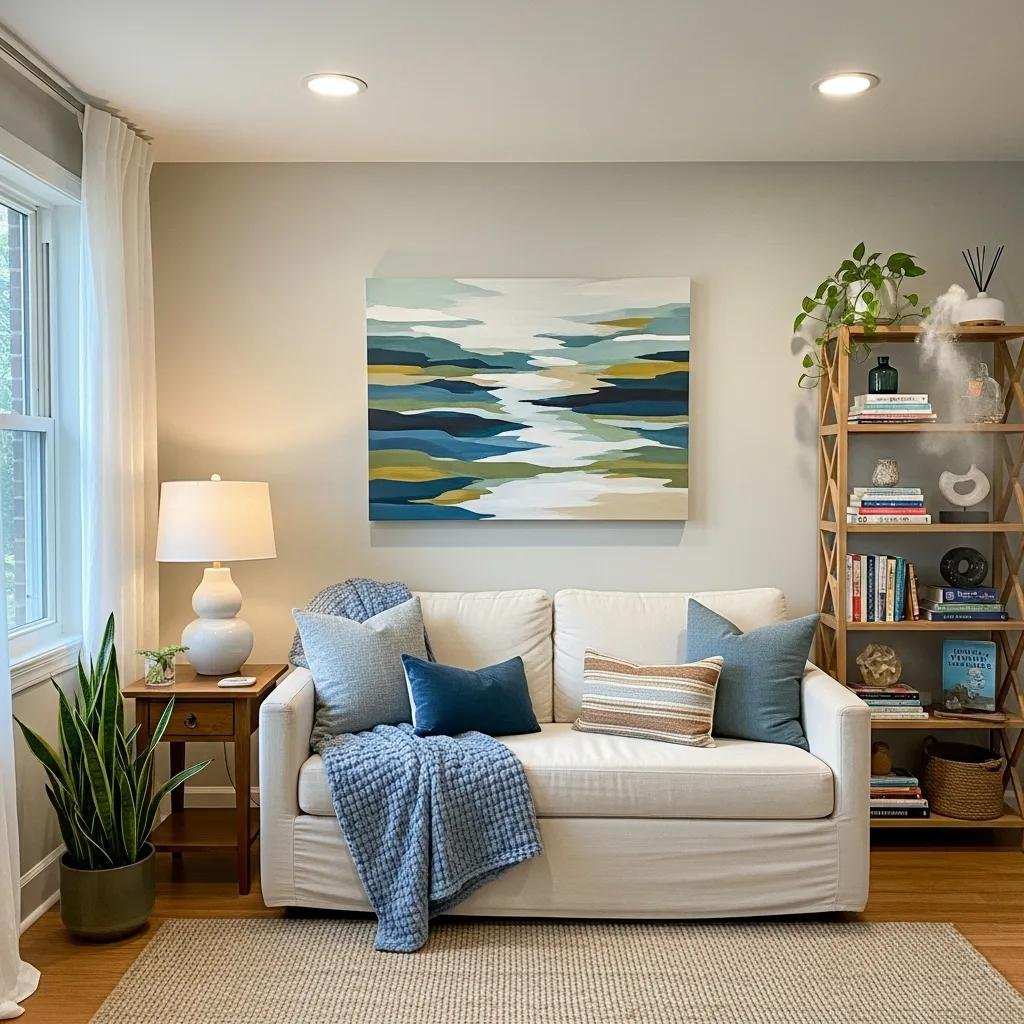 Therapy office with comfortable seating and calming decor, representing local SEO for therapists