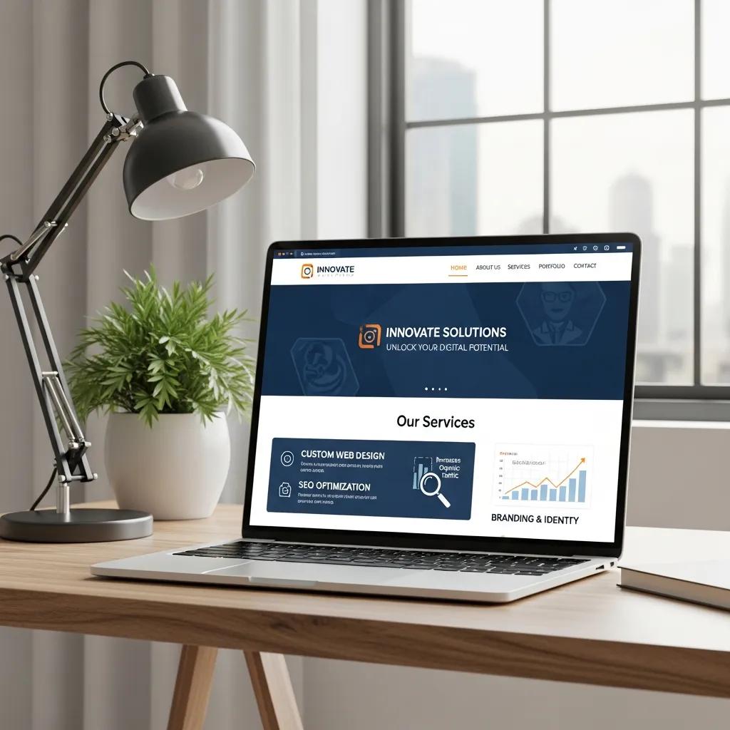 Modern laptop displaying a well-designed therapist website, highlighting the advantages of professional web design