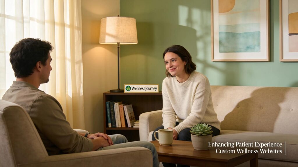 Cozy therapy office highlighting the importance of personalized mental health care environments