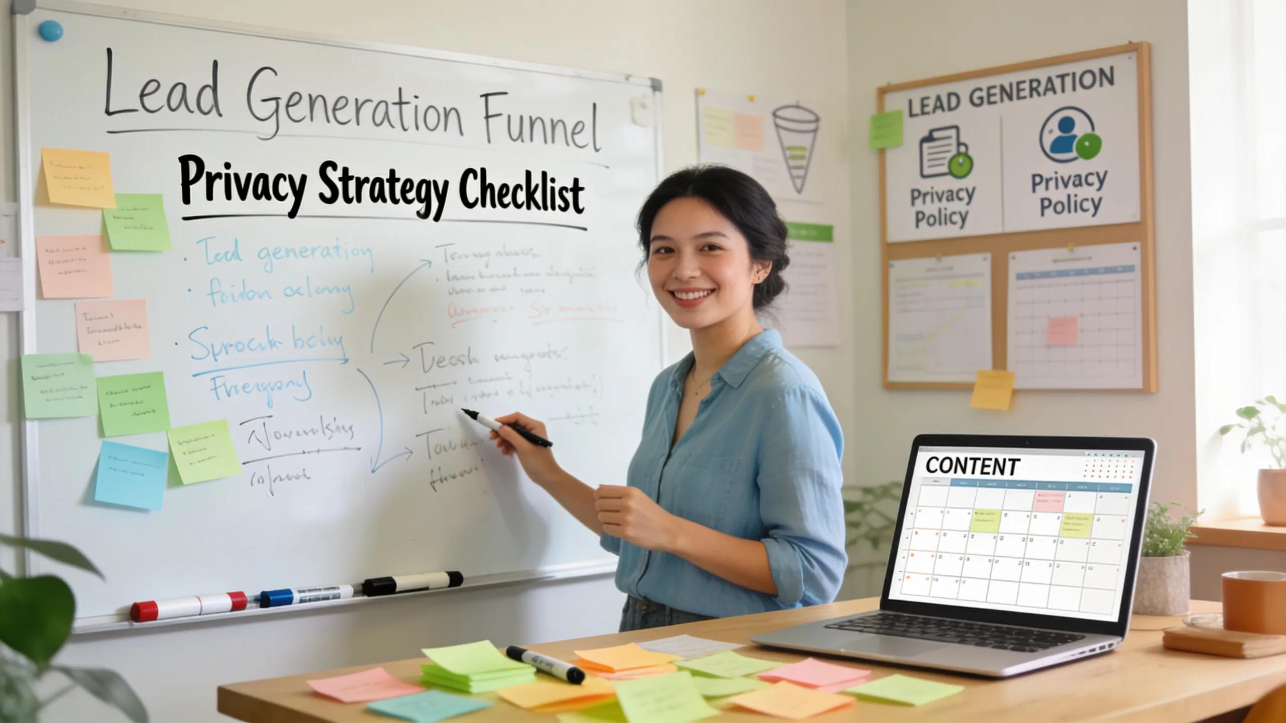 Therapist collaborating on lead generation tactics in a creative workspace