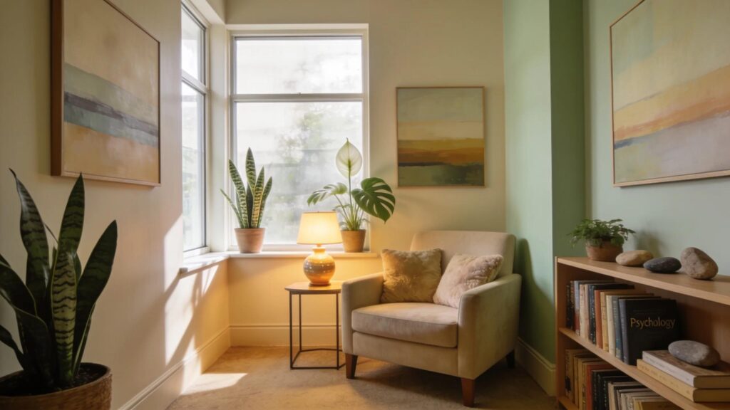 Therapy office showcasing comfort and professionalism for local SEO visibility