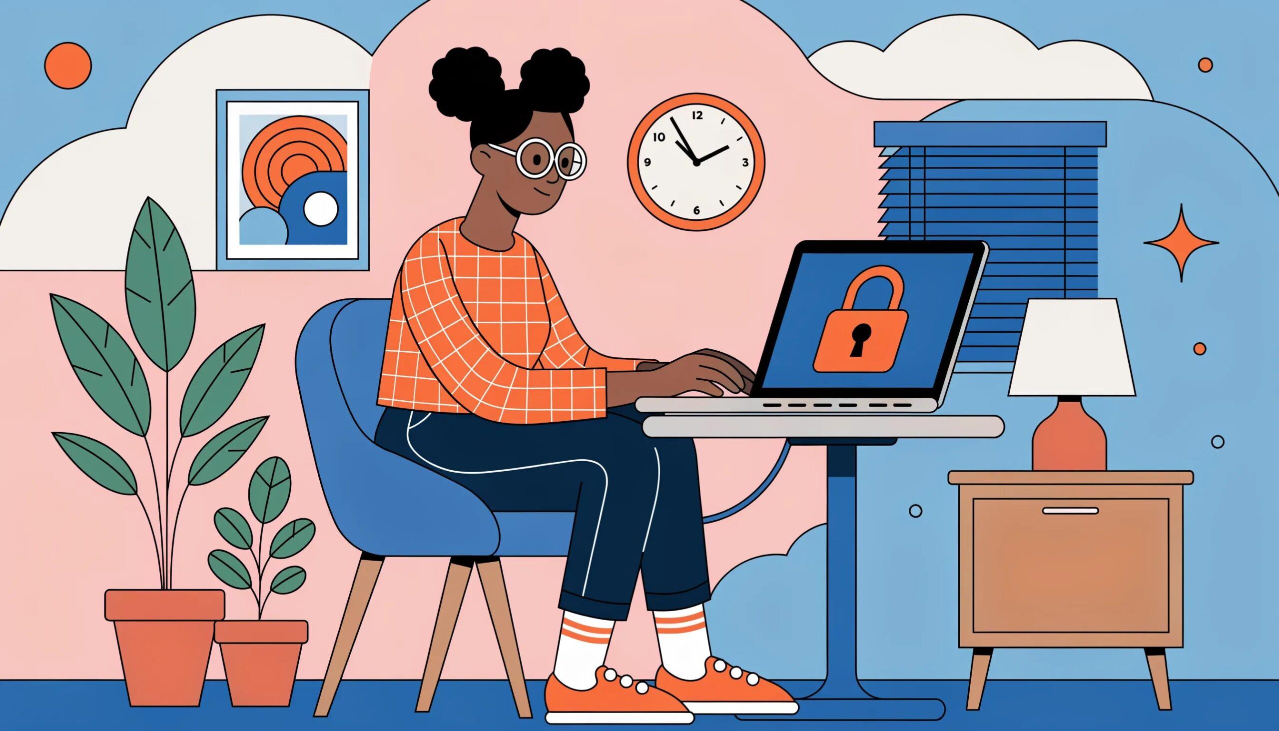 Secure digital communication symbolizing HIPAA compliance in therapy practice