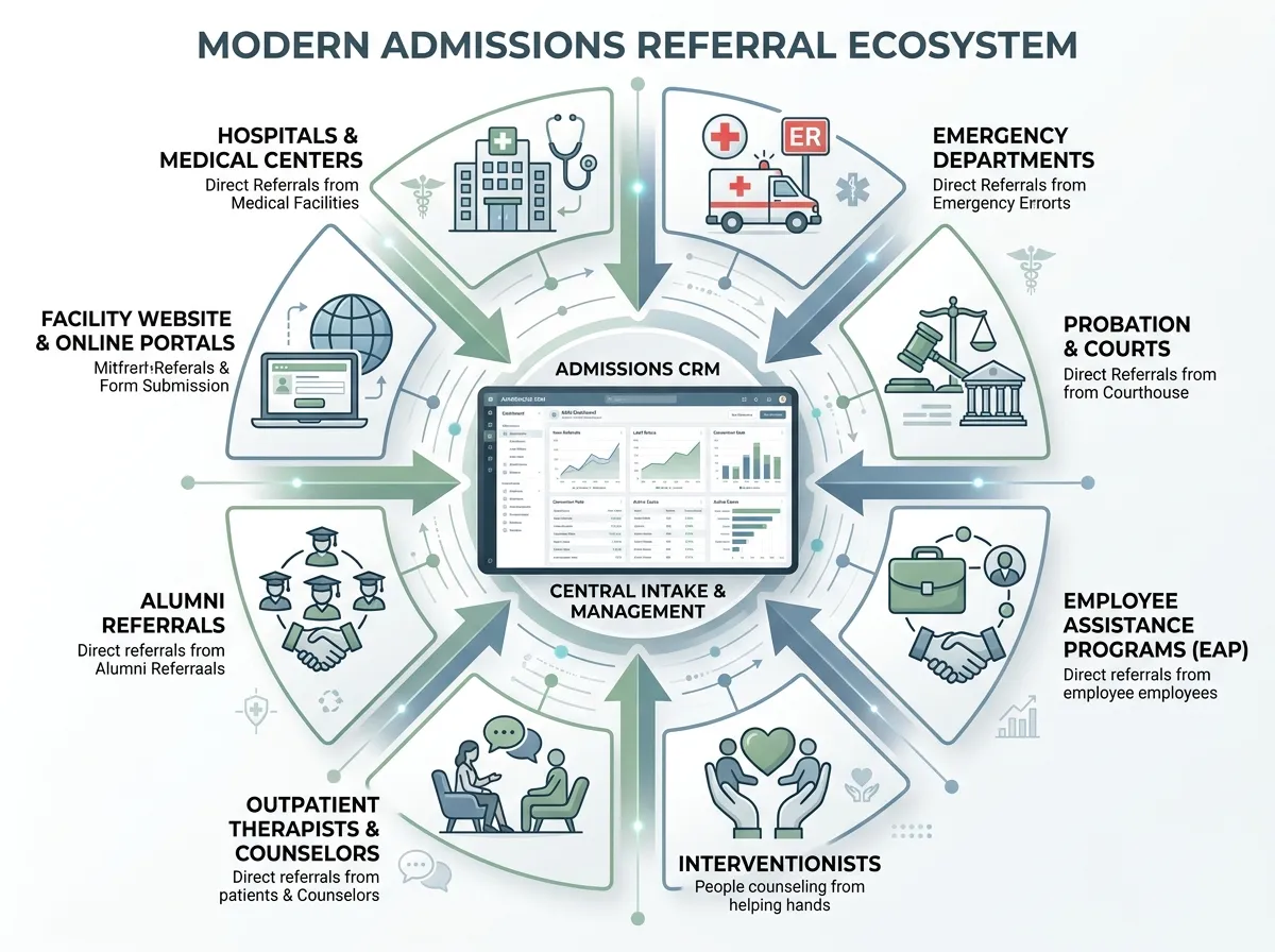 Referral sources a rehabilitation center CRM should track