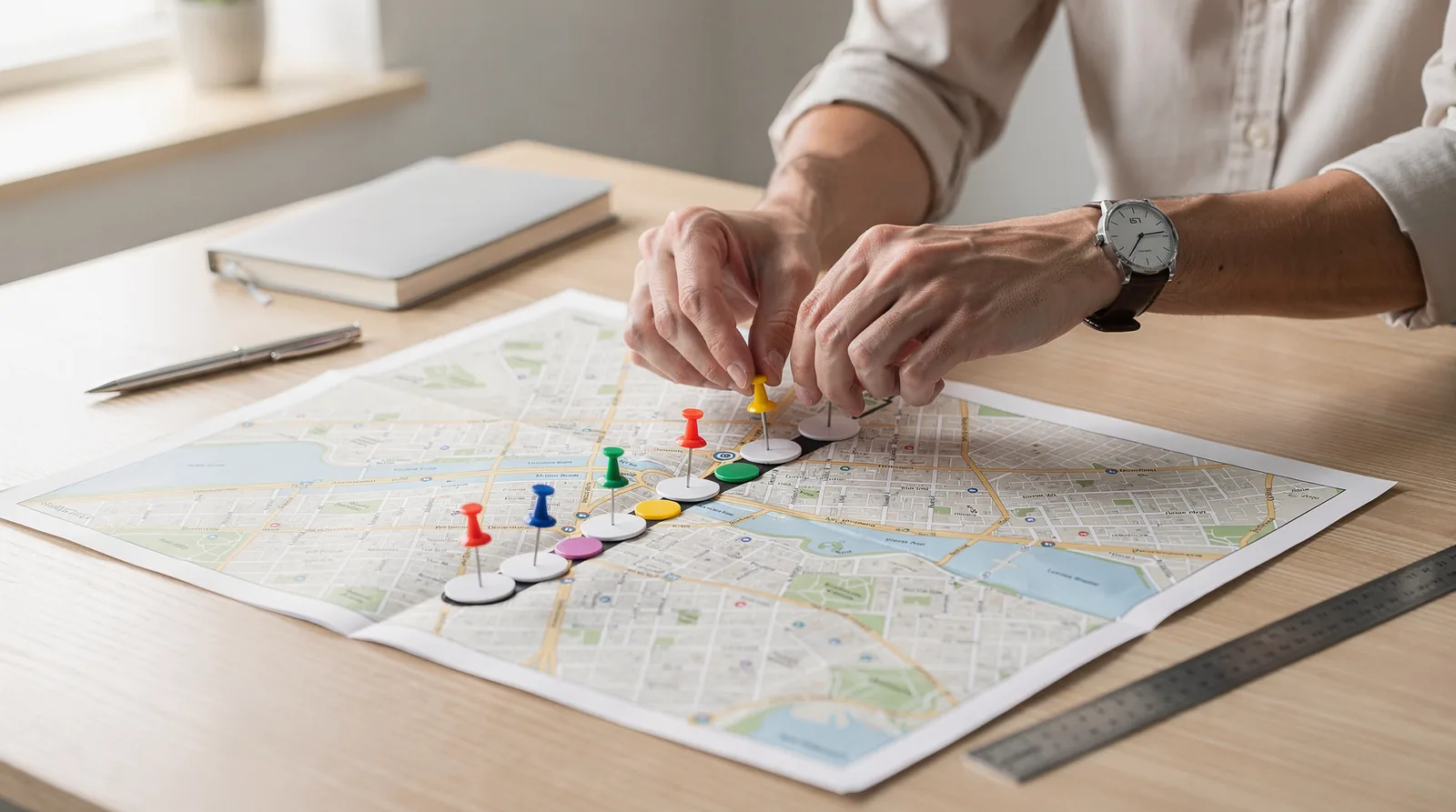 Core tactics include optimizing the Google Business Profile, targeting local keywords, building citations, and managing