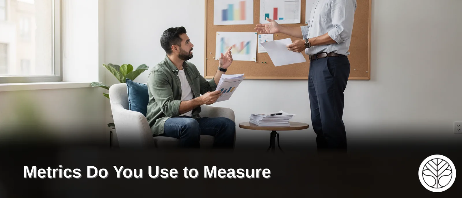 Therapist SEO metrics analysis with charts and data, illustrating client consultation conversion rates.