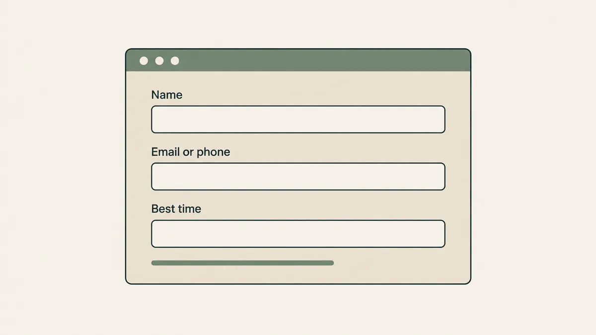 A form connects to three checked requirements representing the account, accepted agreement and correct form setup.